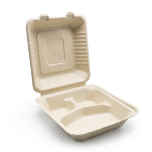 3-rums brun fiberboks, 43 x 20 x 4,2 cm