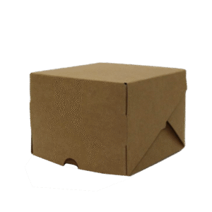 Udfoldelig boks til tallerken, 10,5 x 10,5 x 8 cm